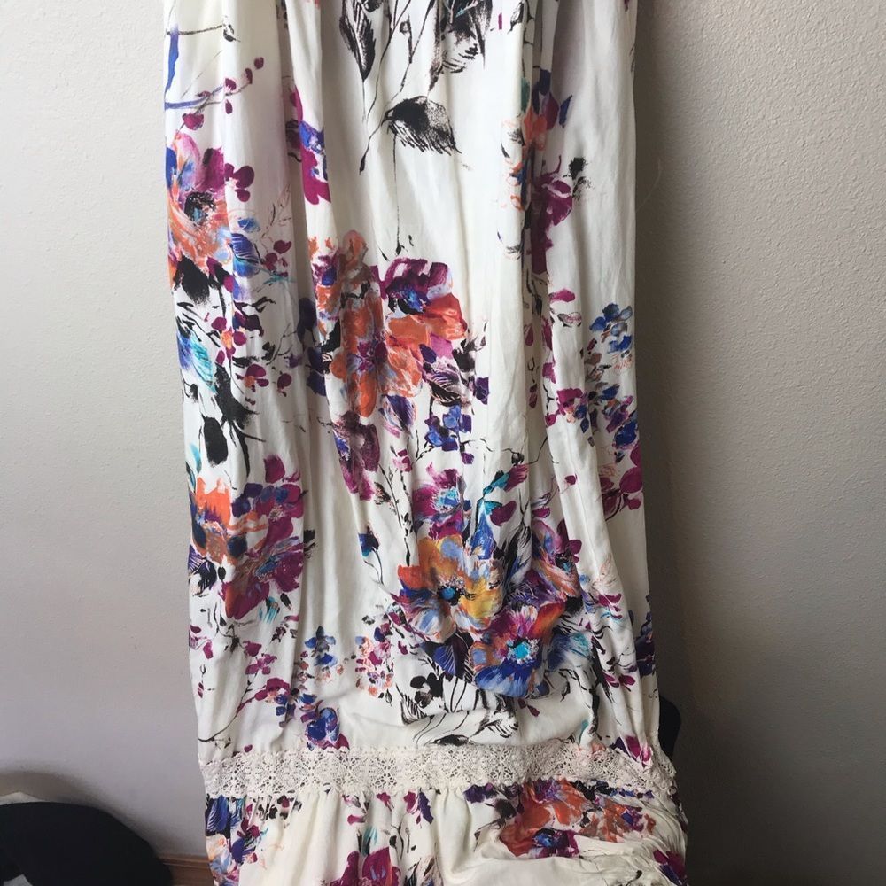 Umgee floral off the shoulder boho maxi dress - Picture 4 of 7